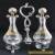 Antique Victor Saglier Silver Plated French Castor Cruet Set gold gild St Louis for Sale