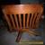 Antique Oak Wood Swivel Office Desk Chair for Sale