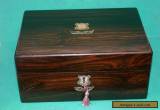 Antique Victorian Coromandel & Mother of Pearl Sewing Box for Sale