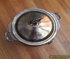 Item Vintage Sheffield Silver Plate Chafing Dish Casserole for Sale