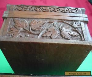 Item antique carved wooden box for Sale