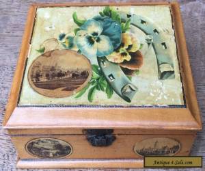 Vintage Mauchline Ware Box Harrogate Southport Chatsworth House for Sale