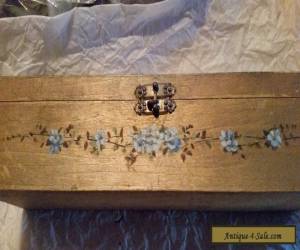 Item Antique Wooden Box Hand Painted for Sale