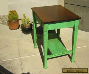 Item Antique Wood MISSION STYLE  Art Deco SIDE TABLE / Center Island - for Sale