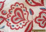 Tablecloth Folk Art Hand Embroidered Vintage Antique Hungarian ? Austrian? Linen for Sale