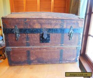 Item Antique Wooden Victorian Steamer Doll Toy Trunk  ~Jenny Lind Style~ Dome Top for Sale