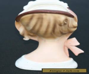 Item RARE VINTAGE Pottery Lady Head Vase LEFTON ? 7 Inch Brinns Tv-726 ? for Sale