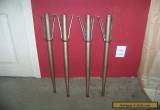 Set of 4 Vintage Mid Century 28 1/2" Metal Kitchen Dining Table Legs~ Salvage for Sale