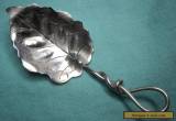 Sterling Leaf Form Figural Tea Caddy Spoon-  Arts & Crafts- Shiebler Inspired for Sale