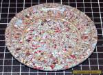 BAKELITE BASE PLATE - MULTI COLOUR SPECKLE - END OF DAY - ENGLISH for Sale