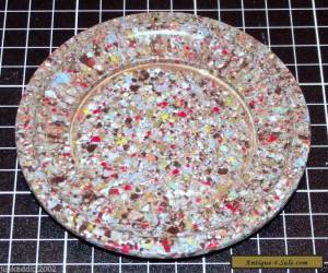 BAKELITE BASE PLATE - MULTI COLOUR SPECKLE - END OF DAY - ENGLISH for Sale
