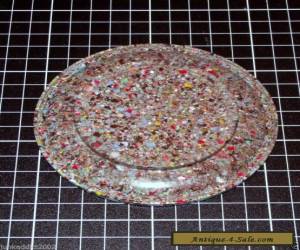 Item BAKELITE BASE PLATE - MULTI COLOUR SPECKLE - END OF DAY - ENGLISH for Sale