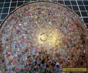 Item BAKELITE BASE PLATE - MULTI COLOUR SPECKLE - END OF DAY - ENGLISH for Sale