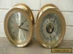 BELL CLOCK Co. GERMAN SHIP'S BELL CLOCK AND BAROMETER  for Sale