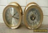 BELL CLOCK Co. GERMAN SHIP'S BELL CLOCK AND BAROMETER  for Sale