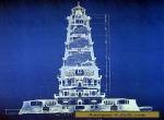 Vintage Lighthouse Ships Beacon Blueprint Plan 13"x17"  (200) for Sale