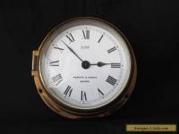 Vintage 4" Sestrel Ships Clock 8 Day Brass Beautiful London