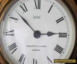 Item Vintage 4" Sestrel Ships Clock 8 Day Brass Beautiful London for Sale