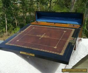 Antique Victorian RARE late 18th Century Flame Mahogany Quality Writing lap box. for Sale