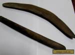 ANTIQUE AUSTRALIAN ABORIGINAL CHILDRENS OLD BOOMERANG & CLUB TEACHING MODEL  for Sale