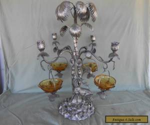 Item SILVER PLATED ANTIQUE TABLE CENTRE PIECE for Sale