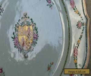 Item Beautiful Antique Chinese Export French Style Armorial Plate  for Sale