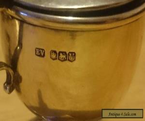 Item ANTIQUE 1938 ART DECO SOLID SILVER MUSTARD POT SHEFFIELD ENGLISH HALLMARKS  for Sale