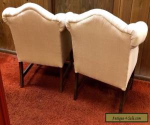 Item Tufted Club Chair's SET Chippendale Shabby Mid Century Modern 2 Lounge Retro htf for Sale