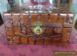 Vintage Carved Wooden Box for Sale