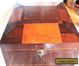 Antique Shaker style WOODEN BOX WITH INLAND WOOD for Sale