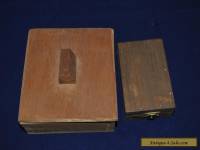 2 Old Hand Made Wooden Boxes