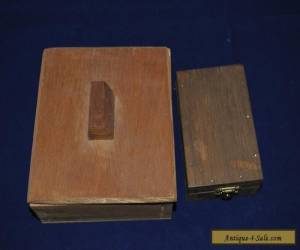 2 Old Hand Made Wooden Boxes for Sale