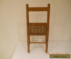 Item Antique Vintage  Wood Child Youth Slat Chair Mid Century  for Sale