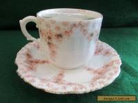 Antique Moustache Cup and saucer C-1880,S