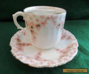 Item Antique Moustache Cup and saucer C-1880,S for Sale