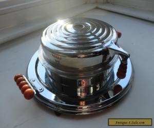 Item Art Deco Waffle Maker Mid Century Bakelite Streamline  for Sale