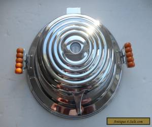 Item Art Deco Waffle Maker Mid Century Bakelite Streamline  for Sale