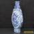 Fine Quality Antique Chinese 19th C Blue & White Dragons Moon Flask Vase for Sale