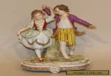 Antique Muller Dresden Volkstedt Porcelain Figurine Children Playing (AS IS) for Sale