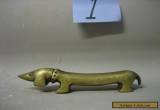 Vintage antique hand crafted solid brass doggy figurine for Sale