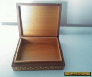 Item Hand carved wooden box for Sale